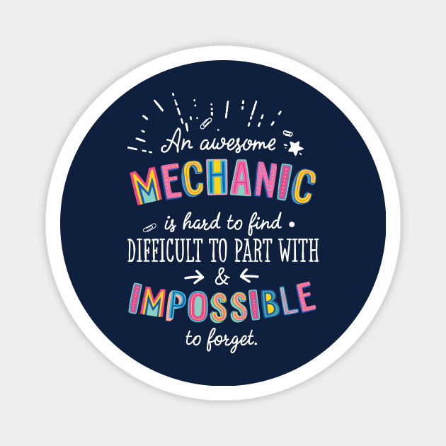 An awesome Mechanic Gift Idea - Impossible to Forget Quote Magnet by BetterManufaktur